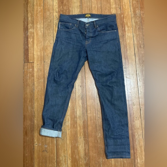 Brave Star CONE MILLS skeleton skinny selvedge denim jeans. W36 made in USA - Picture 12 of 12